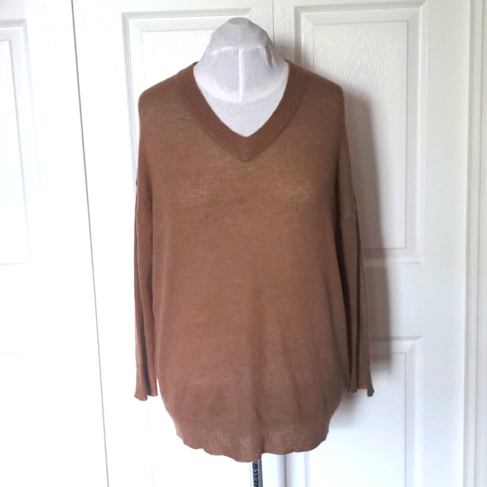 Oak + Fort Loose Brown Sweater